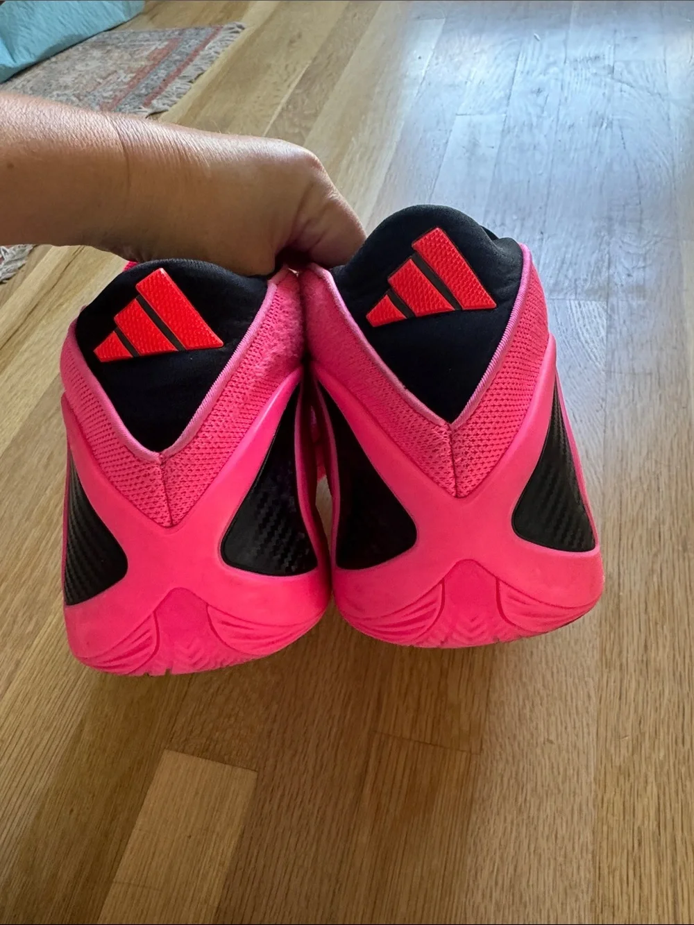 adidas Anthony Edwards 2 (AE 2) Lucid Pink / Core Black / Lucid Red 13